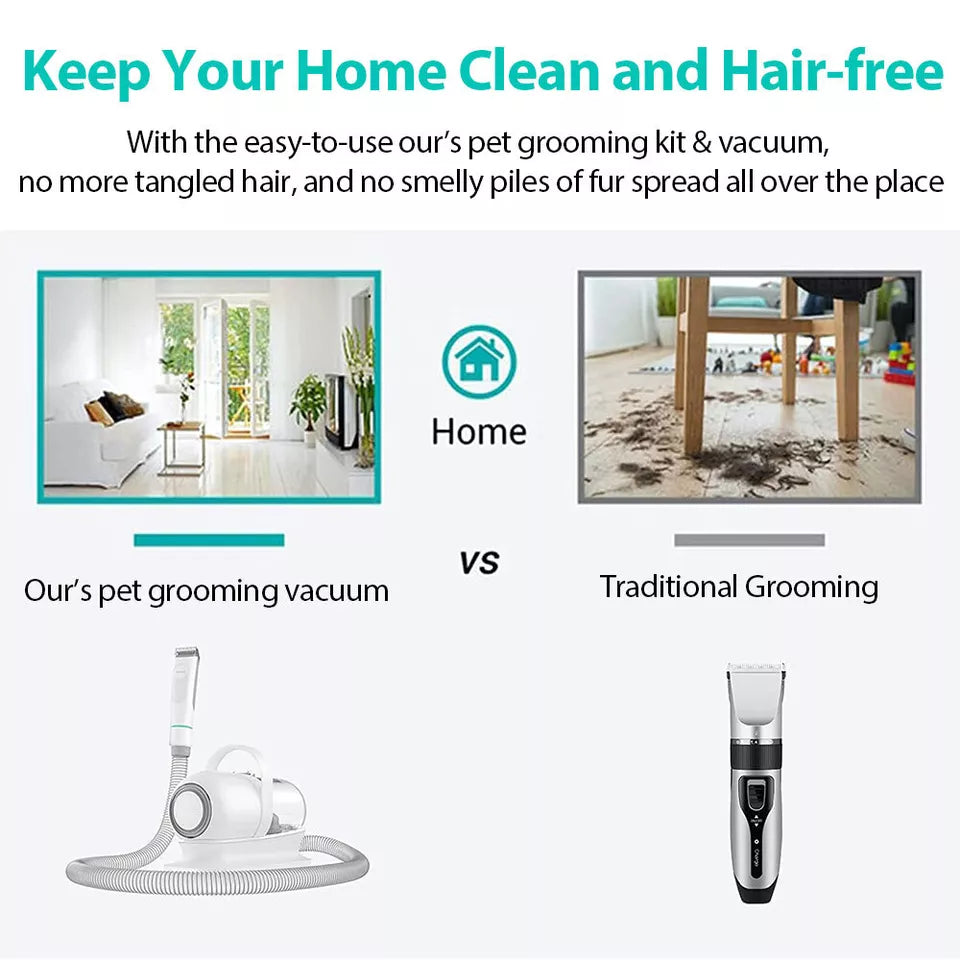 All in one Electric Pet Grooming Vacuum Kit