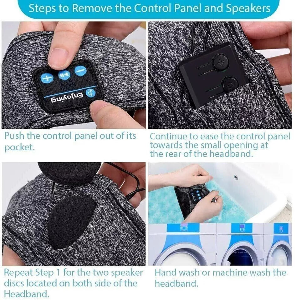 Wireless Eye Mask with Bluetooth Sleep Headphones