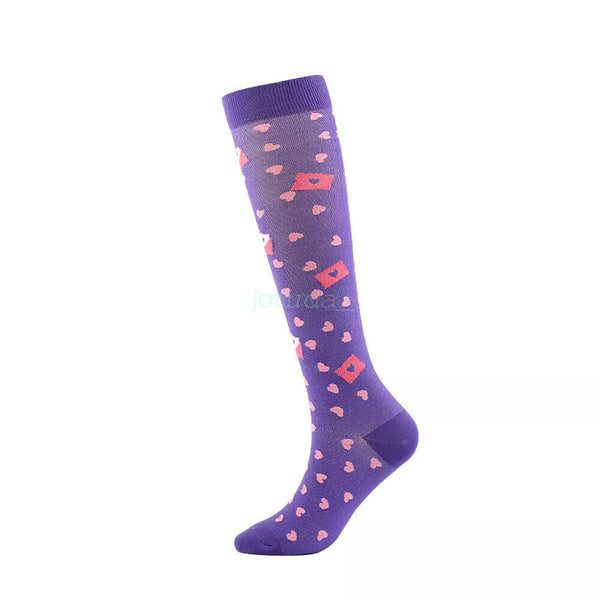 Purple Heart Unisex Compression Medical Socks