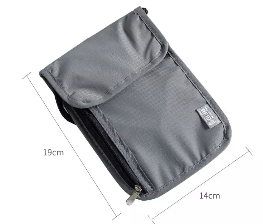 RFID Blocking Security Travel Stash Bag