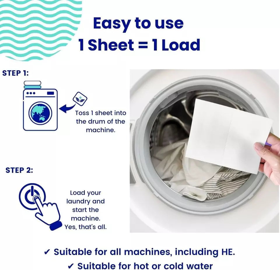 Eco Travel Laundry Detergent Sheets