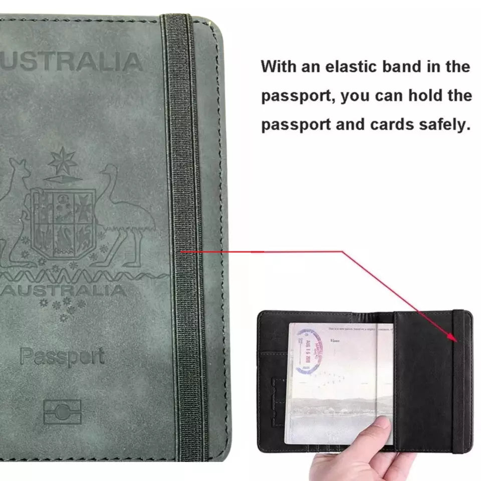 Premium RFID Leather Secure ID Wallet Case