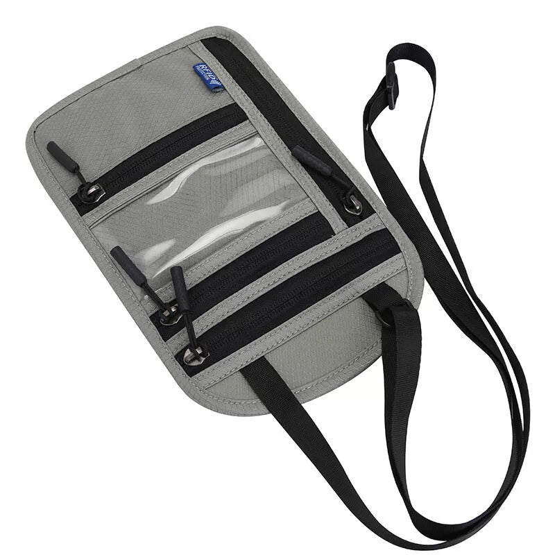 RFID Blocking Security Travel Pouch Wallet