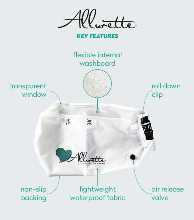 Allurette washer wash bag from Scrubba™