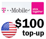 T-Mobile USA $100 top-up