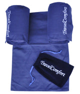 TravelComfort inflatable travel pillow and pouch
