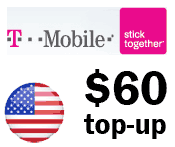 T-Mobile USA $60 top-up