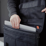15.6/16 inch Laptop Sleeve Padded Shoulder Bag Travel Carry Case LATO BLACK