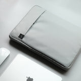 15 inch Laptop Sleeve Padded Travel Carry Case Bag L size LUKE GREY