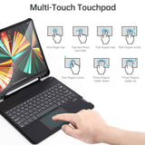 CHOETECH BH-017 Bluetooth Keyboard with Touchpad and Backlight for iPad Pro 10.9 &quot; (Black)