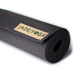 Jade Yoga Voyager Mat - Black & Iron Flask Wide Mouth Bottle with Spout Lid, Fire, 32oz/950ml Bundle