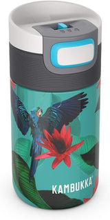 Kambukka Etna Travel Mug Vacuum Insulated 300ml Raspberry 3 in 1 lid - Snapclean