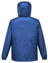 HUSKI STRATUS RAIN JACKET Waterproof Workwear Concealed Hood Windproof Packable - Cobalt - 4XL