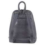 Milleni Women Ladies Twin Zip Backpack Nappa Italian Leather Bag Travel - Teal