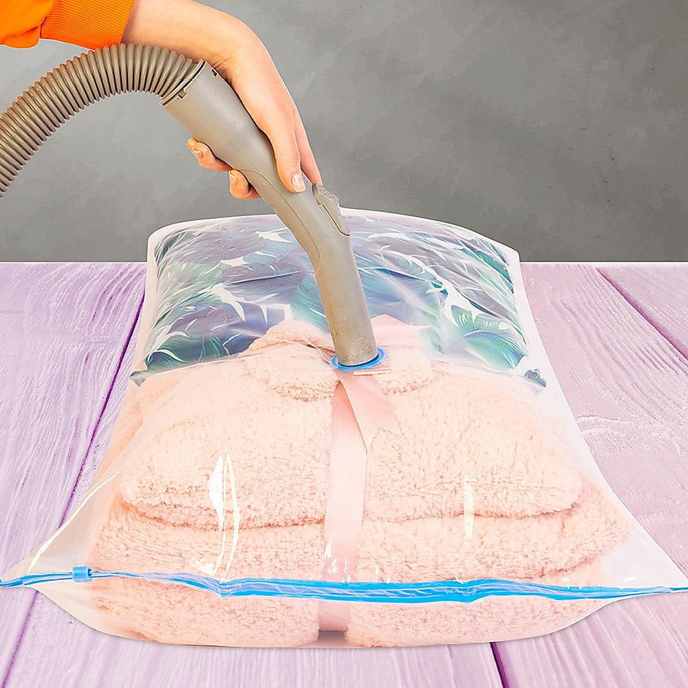 Vacuum Bags x12 | Compact Clothing Storage Space Saver for Travel