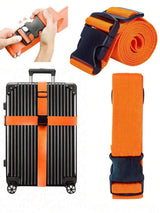 4 Pack Adjustable Luggage Strap with Combination Lock – 200cm