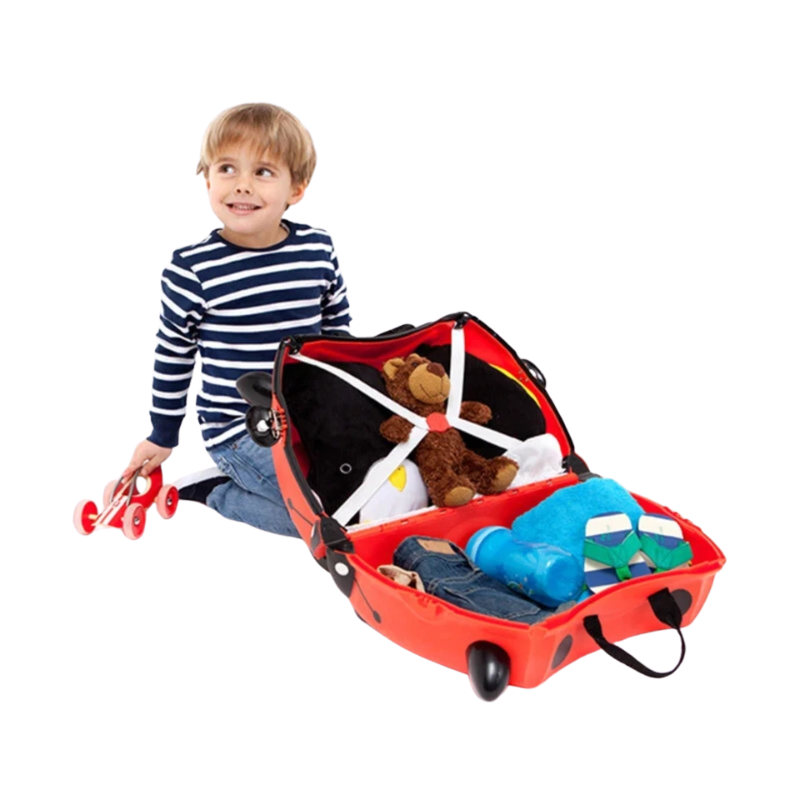 18L Kids Ride on Trolley Luggage with Straps and Handles
