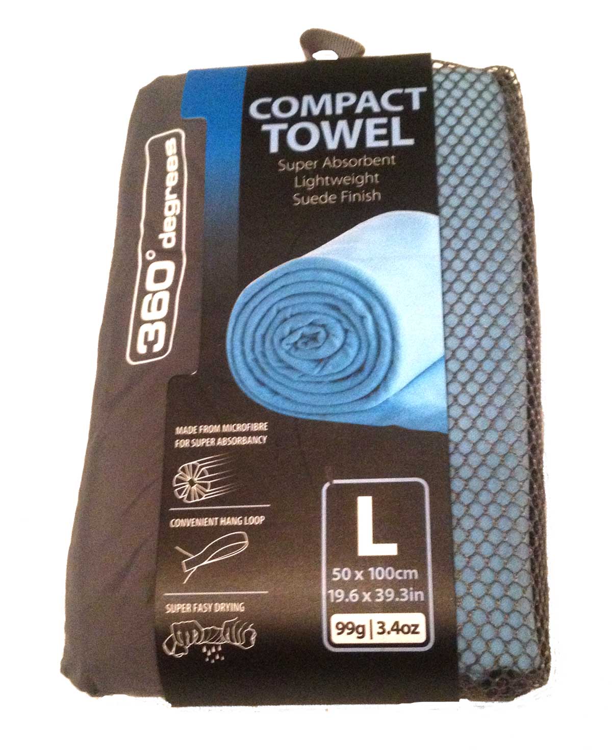 360 Compact Travel microfibre towel