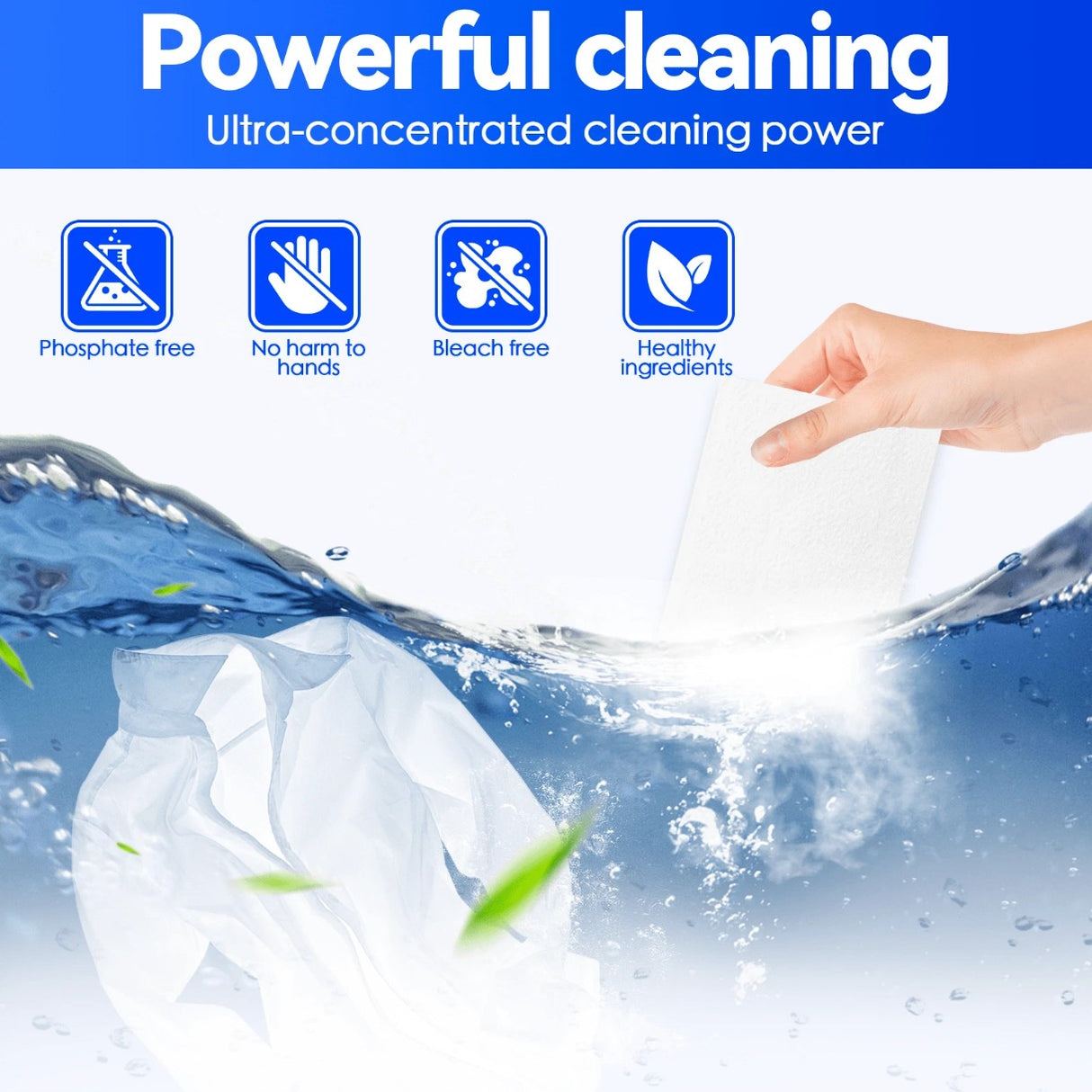 25 Laundry Detergent Eco-friendly Washing Sheets