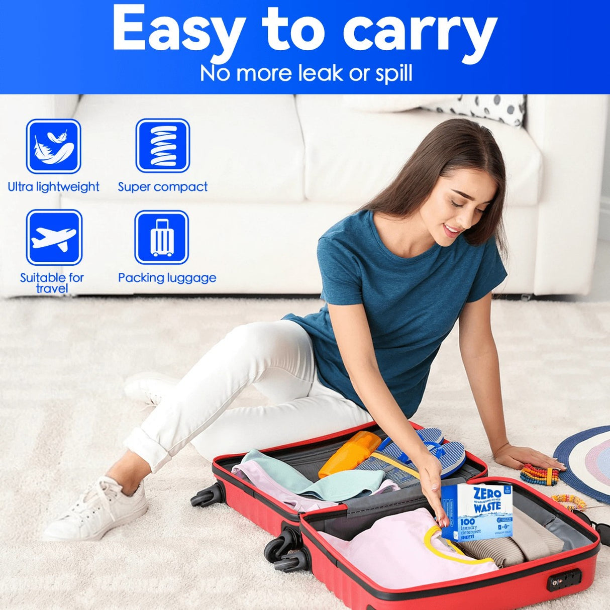 25 Laundry Detergent Eco-friendly Washing Sheets