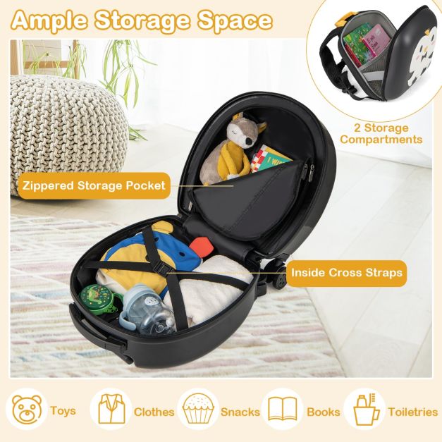 4-Piece Kids Luggage Suitcase Set with 35 cm Spinner