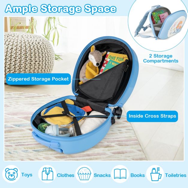 4-Piece Kids Luggage Suitcase Set with 35 cm Spinner