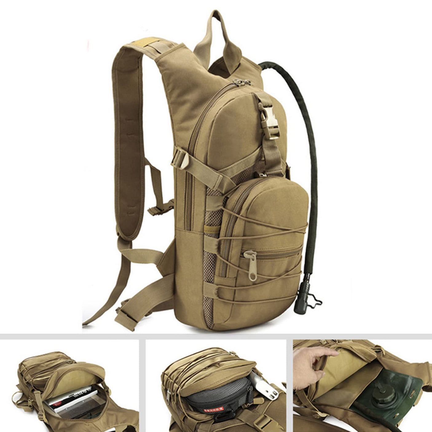 Hydration Backpack with 3L Bladder - Lightweight & Durable