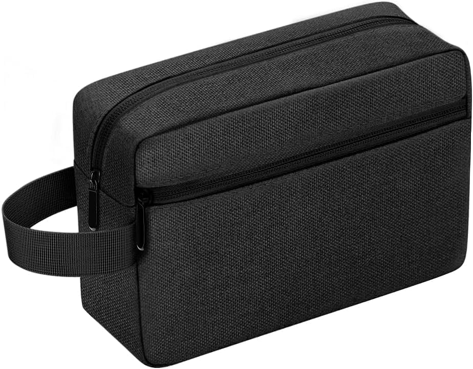 Water-Resistant Hanging Toiletry Bag – Black