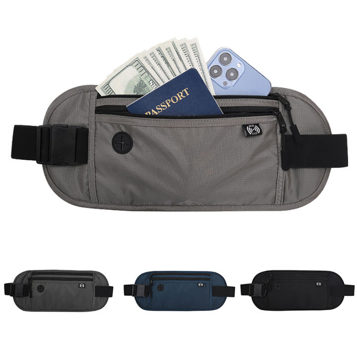 Travel Waist Pouch Passport Money Belt Bag Hidden Security Wallet RFID