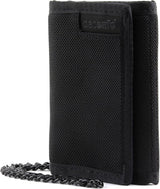 RFID Blocking Tri-Fold Travel Wallet with Security Chain – Anti-Theft, Slim & Organised