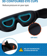 Airplane Travel Pillow with 3D Eye Mask