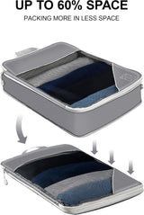 Compression Packing Cubes – 11 Piece Set (Grey)