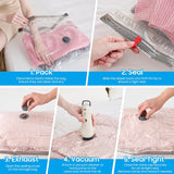 Travel Vacuum Storage Bags with Wireless Pump – 15 Pack