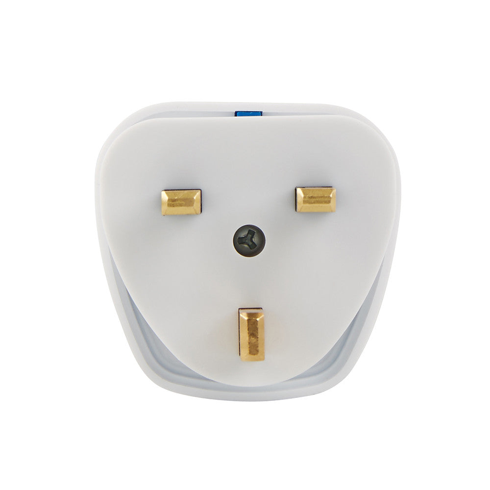 Globite Electrical adaptor for UK, three straight square pins