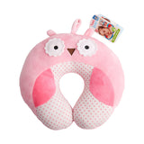 Globite Travel Buddy kids' neck pillow – pink owl