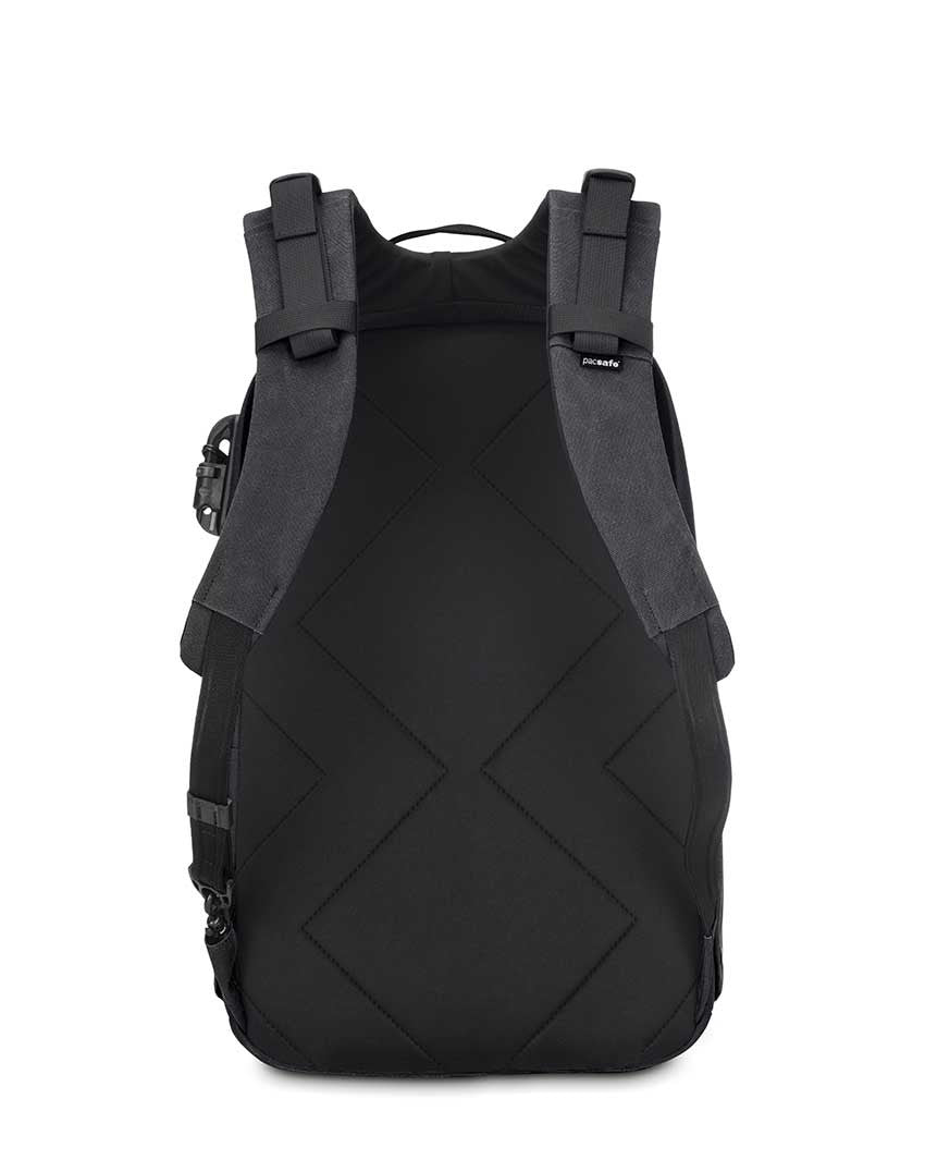 Pacsafe Intasafe 20L Backpack, charcoal, back