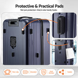 Wanderlite 32" Trunk Luggage Suitcase Travel TSA Type-C 5 Wheels Deep Indigo