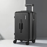 Wanderlite 20" Trunk Luggage Suitcase Travel Carry On TSA Lock Black