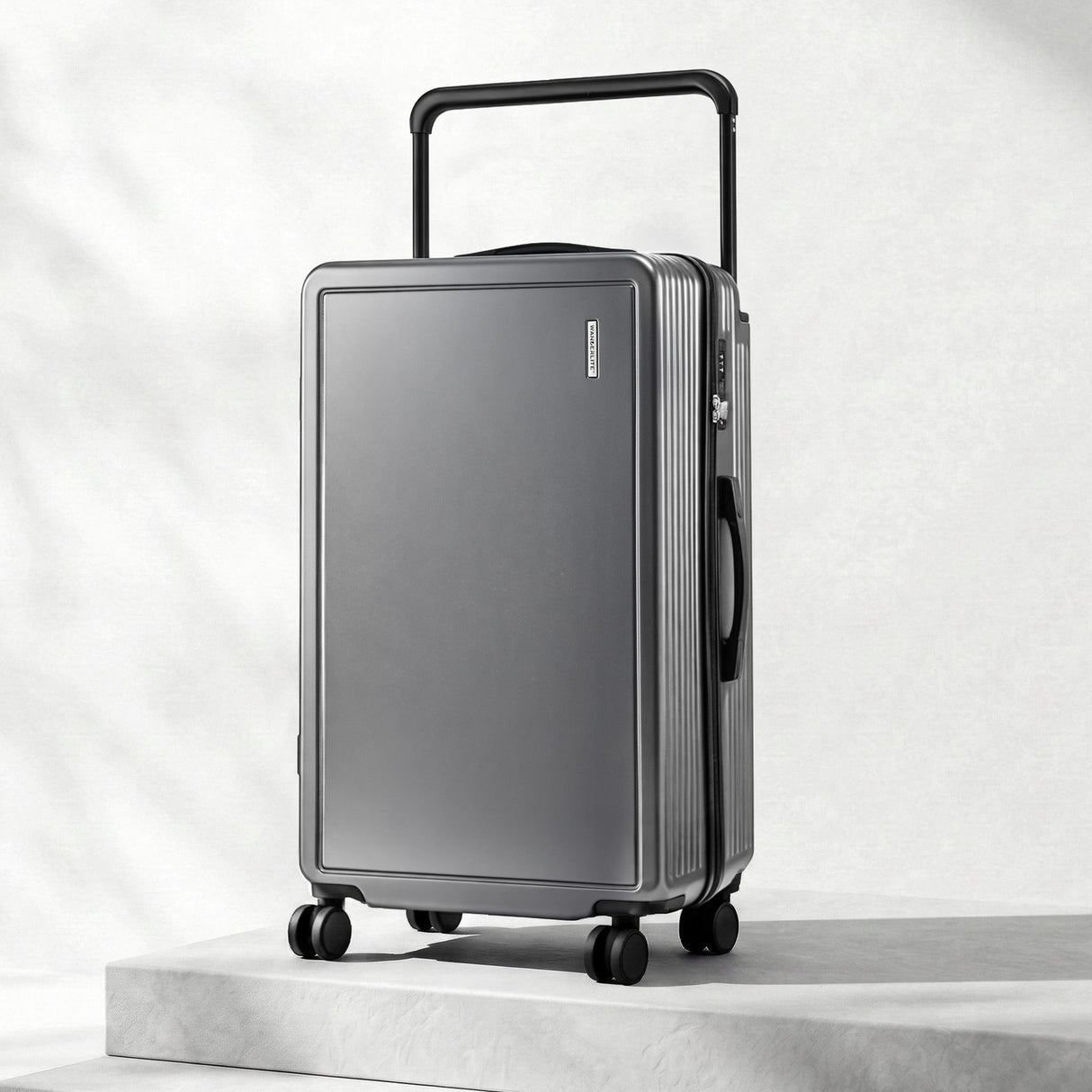 Wanderlite 28" Wide Handle Luggage Suitcase Travel TSA Lock Anthracite Grey