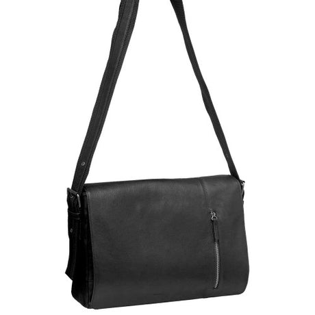 Pierre Cardin leather computer messenger bag