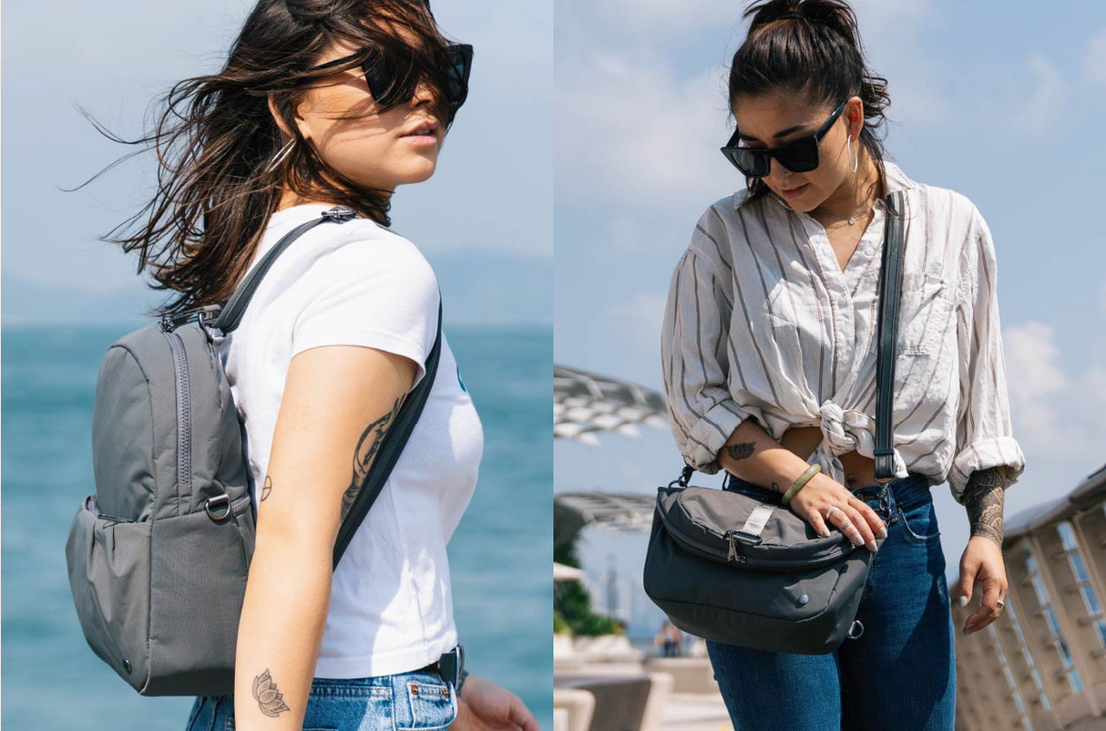 Two styles of wearing, backpack or handbag