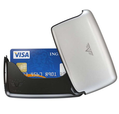 Tru Virtu Pearl aluminium credit card case holder