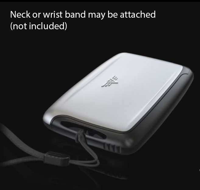 Tru Virtu Pearl aluminium credit card case holder