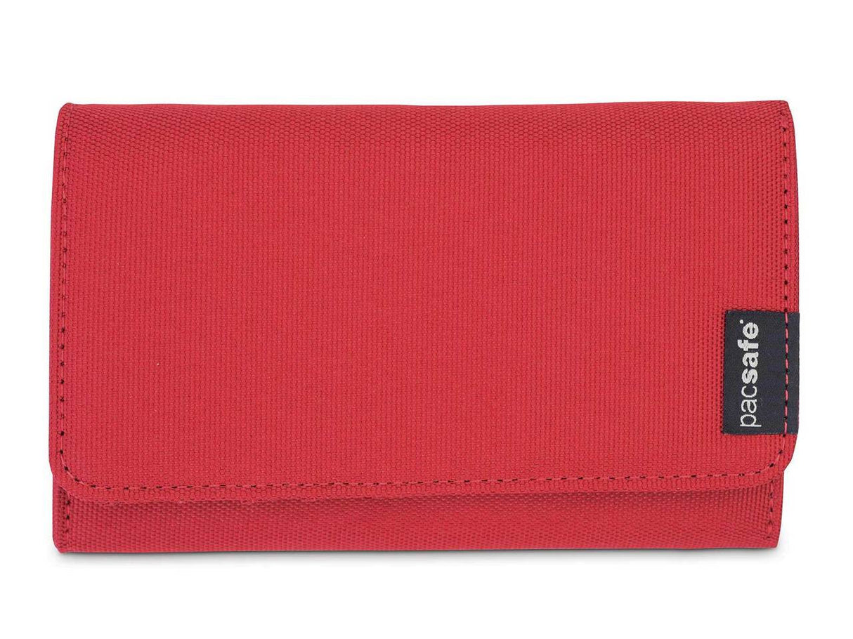Pacsafe RFIDsafe LX100 purse wallet open