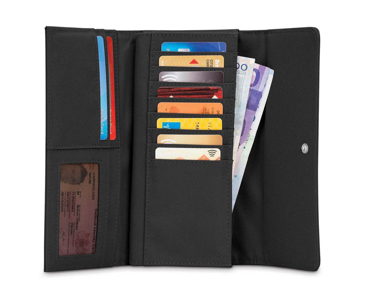 Pacsafe RFIDsafe LX200 RFID-blocking clutch wallet