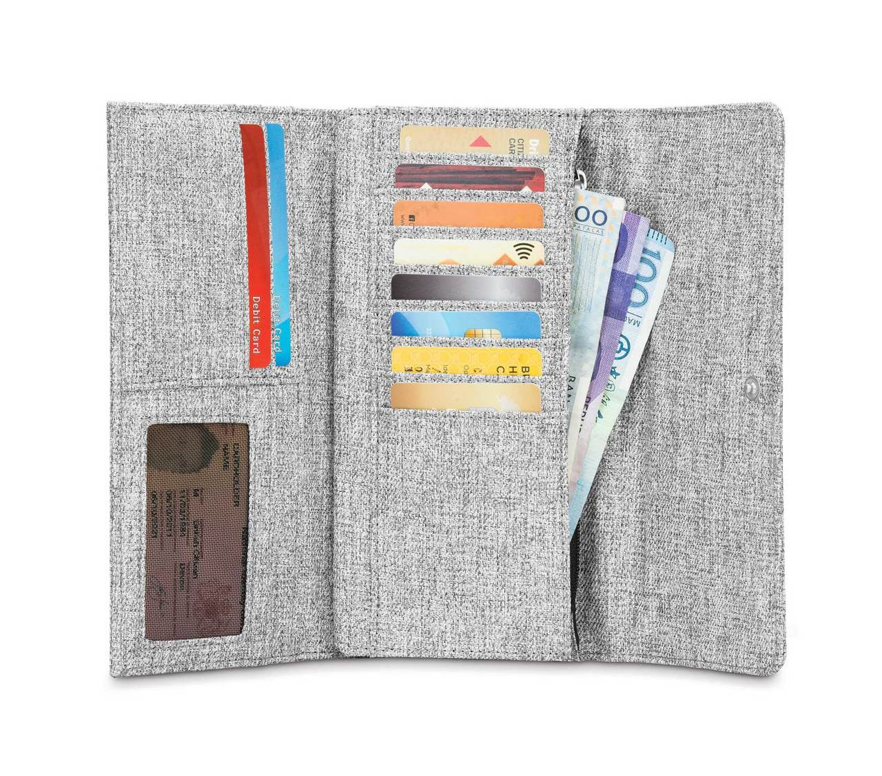 Pacsafe RFIDsafe LX200 RFID-blocking clutch wallet