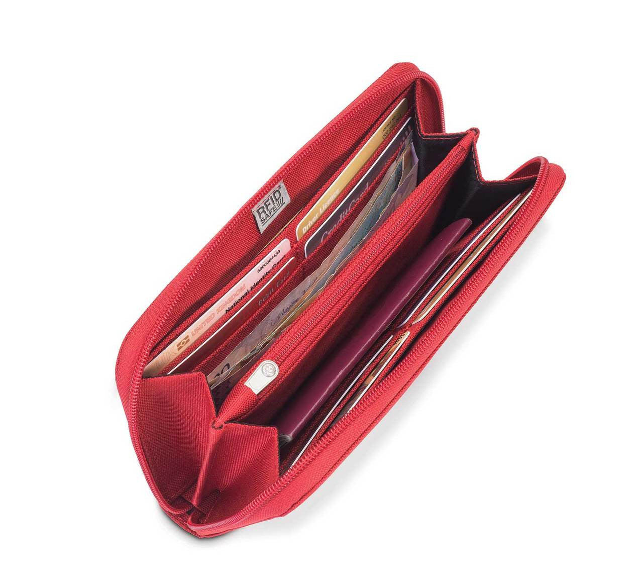 Pacsafe RFIDsafe LX250 RFID-blocking zippered travel wallet