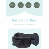 3D Sleep Eye Mask Head Strap with Eye Mask & Pillow Head Supports