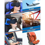 3D Sleep Eye Mask Head Strap with Eye Mask & Pillow Head Supports