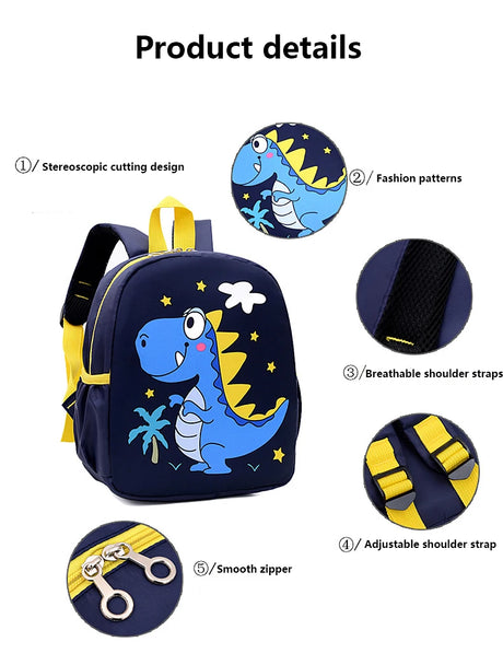New Kids Backpack School Bag Cartoon Cute Dinosaur Printed Backpack Kindergarten Travel Primary School Bookbag